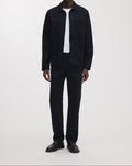 Dunkelblaue Baumwoll-Twillhose in Regular Fit