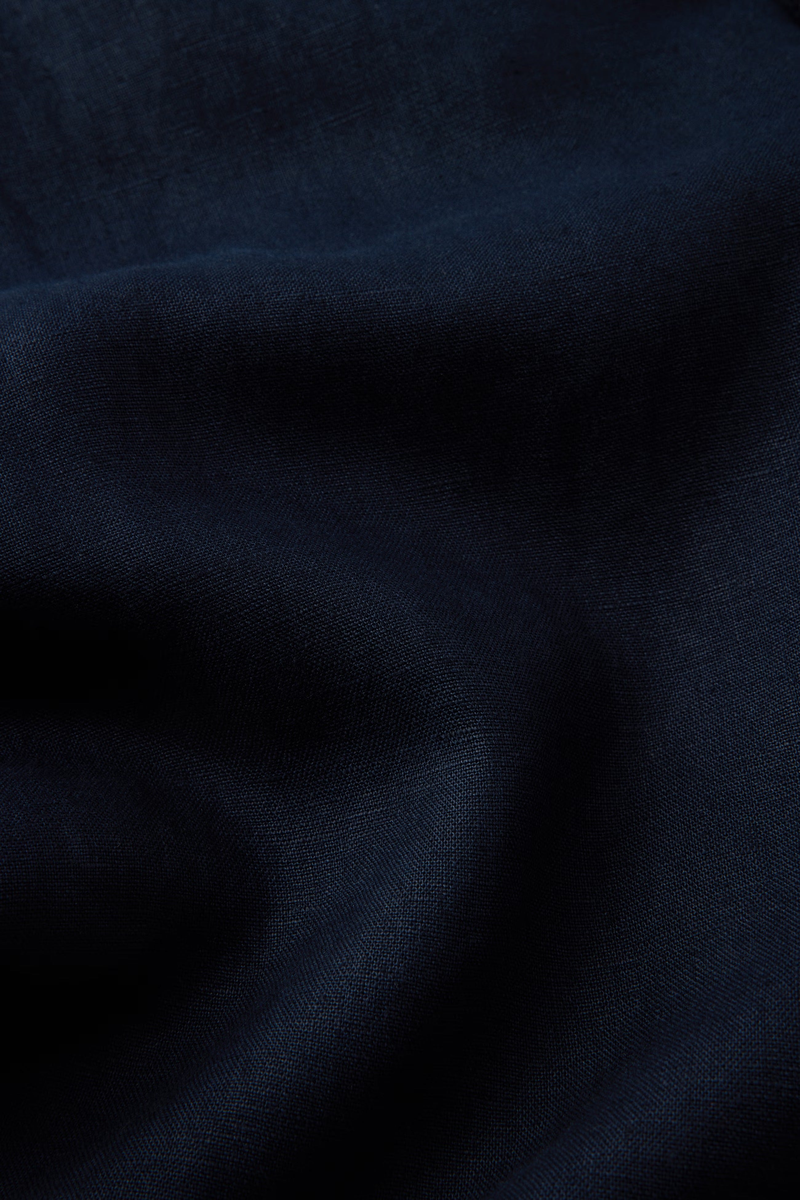 Dunkelblaue Leinenhose