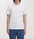 Weißes T-Shirt mit Rundhalsausschnitt