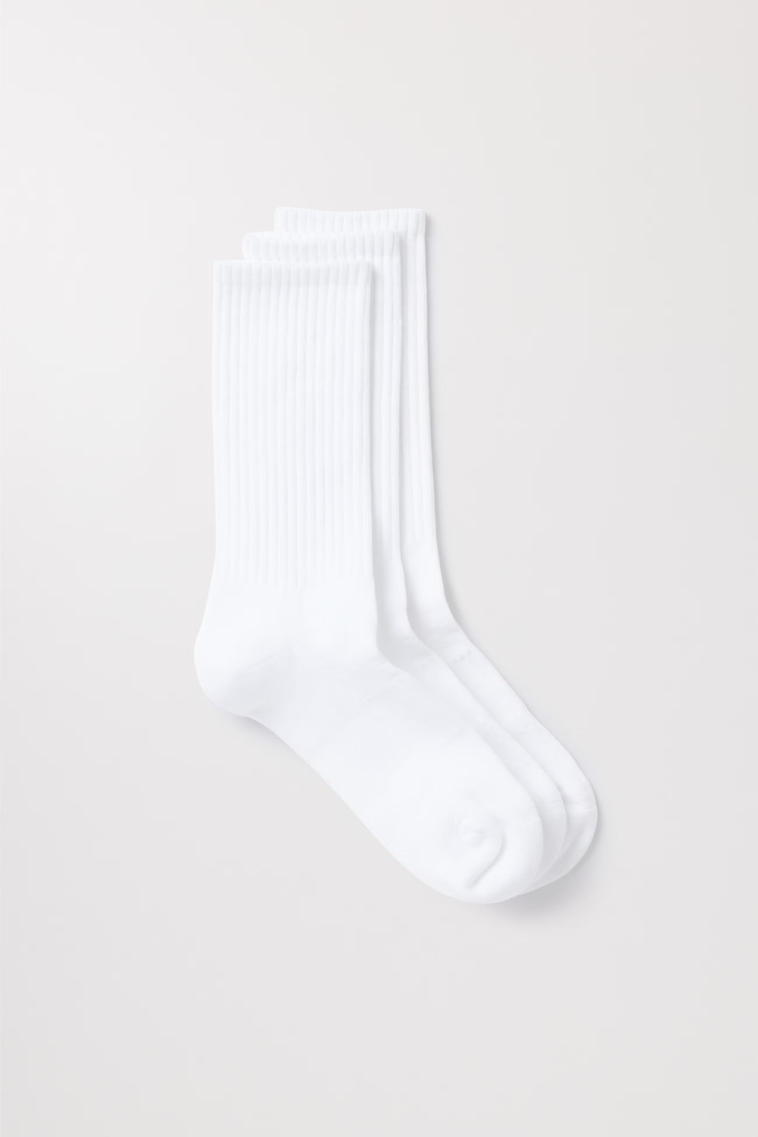 Weiße Sportsocken
